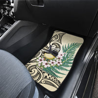 Endemic Tomtit New Zealand Car Mats Miromiro Manuka Silver Fern Maori Pattern LT14 - Polynesian Pride