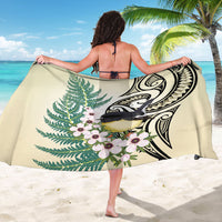 Endemic Tomtit New Zealand Sarong Miromiro Manuka Silver Fern Maori Pattern LT14 - Polynesian Pride