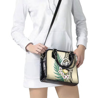 Endemic Tomtit New Zealand Shoulder Handbag Miromiro Manuka Silver Fern Maori Pattern LT14 - Polynesian Pride