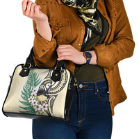 Endemic Tomtit New Zealand Shoulder Handbag Miromiro Manuka Silver Fern Maori Pattern LT14 - Polynesian Pride
