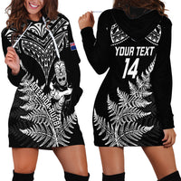 Personalised New Zealand Silver Fern Rugby Hoodie Dress Go All Black 2023 World Cup LT14 - Polynesian Pride