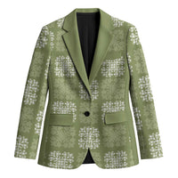 Vesuvian Green Palaka Quilt Hawaii Blazer Traditional Hawaii-plaid Pattern - Polynesian Pride