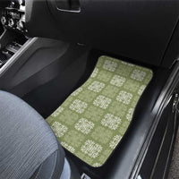 Vesuvian Green Palaka Quilt Hawaii Car Mats Traditional Hawaii-plaid Pattern - Polynesian Pride