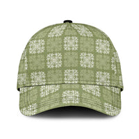 Vesuvian Green Palaka Quilt Hawaii Classic Cap Traditional Hawaii-plaid Pattern LT14 Universal Fit Vesuvian Green - Polynesian Pride