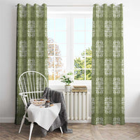 Vesuvian Green Palaka Quilt Hawaii Window Curtain Traditional Hawaii-plaid Pattern - Polynesian Pride