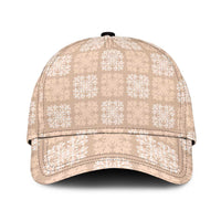 Beige Palaka Quilt Hawaii Classic Cap Traditional Hawaii-plaid Pattern - Polynesian Pride