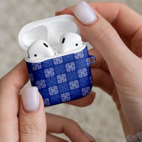 Royal Blue Palaka Quilt Hawaii AirPods Case Traditional Hawaii-plaid Pattern LT14 - Polynesian Pride