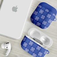 Royal Blue Palaka Quilt Hawaii AirPods Case Traditional Hawaii-plaid Pattern LT14 - Polynesian Pride