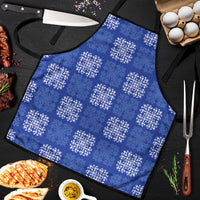 Royal Blue Palaka Quilt Hawaii Apron Traditional Hawaii-plaid Pattern LT14 Royal Blue - Polynesian Pride