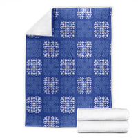 Royal Blue Palaka Quilt Hawaii Blanket Traditional Hawaii-plaid Pattern - Polynesian Pride