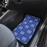 Royal Blue Palaka Quilt Hawaii Car Mats Traditional Hawaii-plaid Pattern - Polynesian Pride