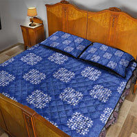 Royal Blue Palaka Quilt Hawaii Quilt Bed Set Traditional Hawaii-plaid Pattern - Polynesian Pride
