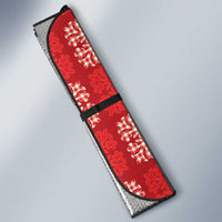 Red Palaka Quilt Hawaii Auto Sun Shade Traditional Hawaii-plaid Pattern - Polynesian Pride