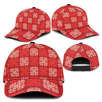 Red Palaka Quilt Hawaii Classic Cap Traditional Hawaii-plaid Pattern LT14 - Polynesian Pride