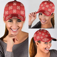 Red Palaka Quilt Hawaii Classic Cap Traditional Hawaii-plaid Pattern LT14 - Polynesian Pride