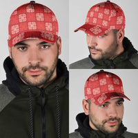 Red Palaka Quilt Hawaii Classic Cap Traditional Hawaii-plaid Pattern - Polynesian Pride