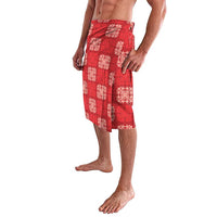 Red Palaka Quilt Hawaii Lavalava Traditional Hawaii-plaid Pattern - Polynesian Pride