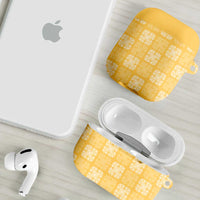 Yellow Palaka Quilt Hawaii AirPods Case Traditional Hawaii-plaid Pattern LT14 - Polynesian Pride
