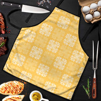 Yellow Palaka Quilt Hawaii Apron Traditional Hawaii-plaid Pattern - Polynesian Pride