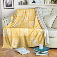 Yellow Palaka Quilt Hawaii Blanket Traditional Hawaii-plaid Pattern - Polynesian Pride