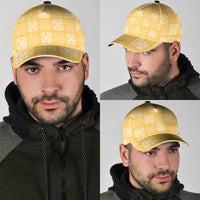 Yellow Palaka Quilt Hawaii Classic Cap Traditional Hawaii-plaid Pattern LT14 - Polynesian Pride