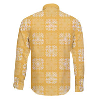 Yellow Palaka Quilt Hawaii Family Matching Mermaid Dress and Hawaiian Shirt Traditional Hawaii-plaid Pattern - Polynesian Pride