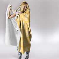 Yellow Palaka Quilt Hawaii Hooded Blanket Traditional Hawaii-plaid Pattern - Polynesian Pride
