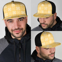 Yellow Palaka Quilt Hawaii Mesh Trucker Cap Traditional Hawaii-plaid Pattern LT14 - Polynesian Pride
