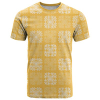 Yellow Palaka Quilt Hawaii T Shirt Traditional Hawaii-plaid Pattern - Polynesian Pride