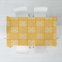 Yellow Palaka Quilt Hawaii Tablecloth Traditional Hawaii-plaid Pattern - Polynesian Pride