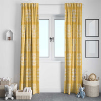 Yellow Palaka Quilt Hawaii Window Curtain Traditional Hawaii-plaid Pattern - Polynesian Pride