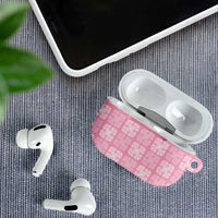 Pink Palaka Quilt Hawaii AirPods Case Traditional Hawaii-plaid Pattern LT14 - Polynesian Pride