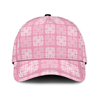 Pink Palaka Quilt Hawaii Classic Cap Traditional Hawaii-plaid Pattern LT14 Universal Fit Pink - Polynesian Pride