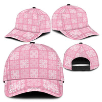 Pink Palaka Quilt Hawaii Classic Cap Traditional Hawaii-plaid Pattern LT14 - Polynesian Pride