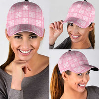 Pink Palaka Quilt Hawaii Classic Cap Traditional Hawaii-plaid Pattern LT14 - Polynesian Pride