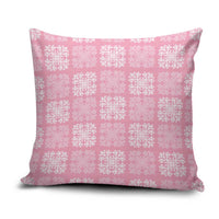 Pink Palaka Quilt Hawaii Pillow Cover Traditional Hawaii-plaid Pattern - Polynesian Pride
