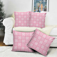 Pink Palaka Quilt Hawaii Pillow Cover Traditional Hawaii-plaid Pattern - Polynesian Pride