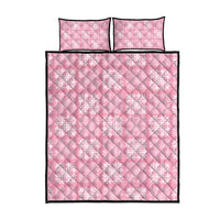 Pink Palaka Quilt Hawaii Quilt Bed Set Traditional Hawaii-plaid Pattern - Polynesian Pride