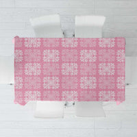 Pink Palaka Quilt Hawaii Tablecloth Traditional Hawaii-plaid Pattern - Polynesian Pride