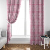 Pink Palaka Quilt Hawaii Window Curtain Traditional Hawaii-plaid Pattern LT14 - Polynesian Pride