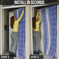 Mabuhay Philippines Festival Door Cover Yakan Modern Filipiniana Inspired LT14 - Polynesian Pride