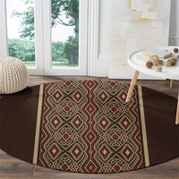 Mabuhay Philippines Festival Round Carpet Tnalak Modern Filipiniana Inspired LT14 - Polynesian Pride