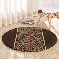 Mabuhay Philippines Festival Round Carpet Tnalak Modern Filipiniana Inspired LT14 - Polynesian Pride