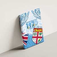 Fiji Day 1970 Canvas Wall Art Proud To Be A Fijian Tapa Pattern LT14 - Polynesian Pride