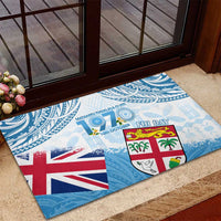 Fiji Day 1970 Rubber Doormat Proud To Be A Fijian Tapa Pattern LT14 - Polynesian Pride