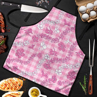 Alaka Aloha Hawaii Apron Plumeria Lei With Palaka Motif LT14 Pink - Polynesian Pride