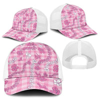 Alaka Aloha Hawaii Baseball Net Cap Plumeria Lei With Palaka Motif LT14 - Polynesian Pride