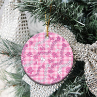 Alaka Aloha Hawaii Ceramic Ornament Plumeria Lei With Palaka Motif LT14 - Polynesian Pride