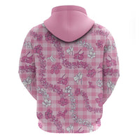 Alaka Aloha Hawaii Hoodie Plumeria Lei With Palaka Motif - Polynesian Pride