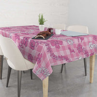 Alaka Aloha Hawaii Tablecloth Plumeria Lei With Palaka Motif LT14 - Polynesian Pride